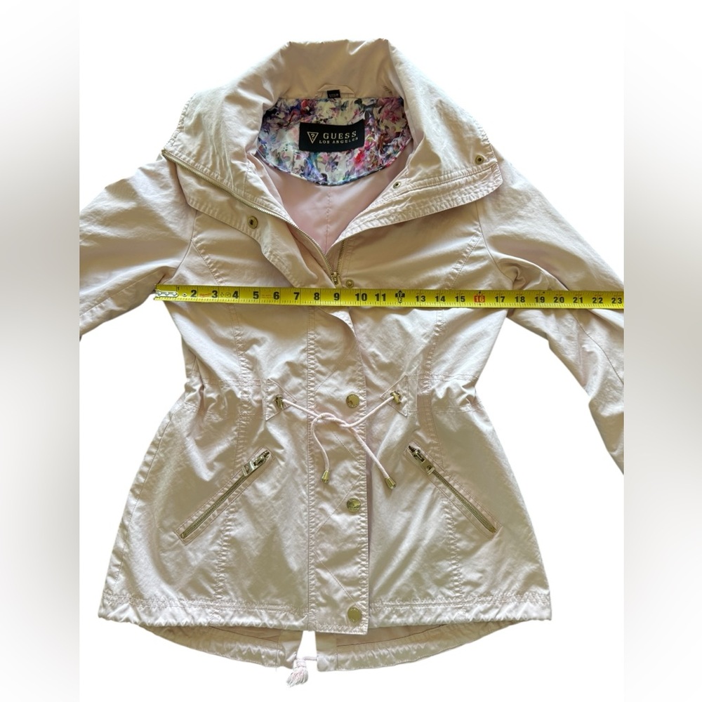 Guess Jacket Utility Anorak Rain Coat Pink Women’s Small - Picture 12 of 16